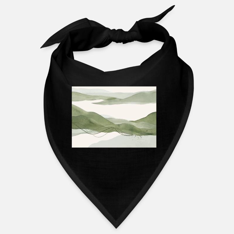 Sage Paysage abstrait Bandana