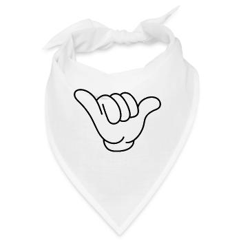 Yeah! - Bandana - Weiß - Vorne