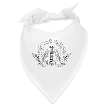 Wikinger Symbol Mjölnir Raben Runen Kelten Norden - Bandana - Weiß - Vorne