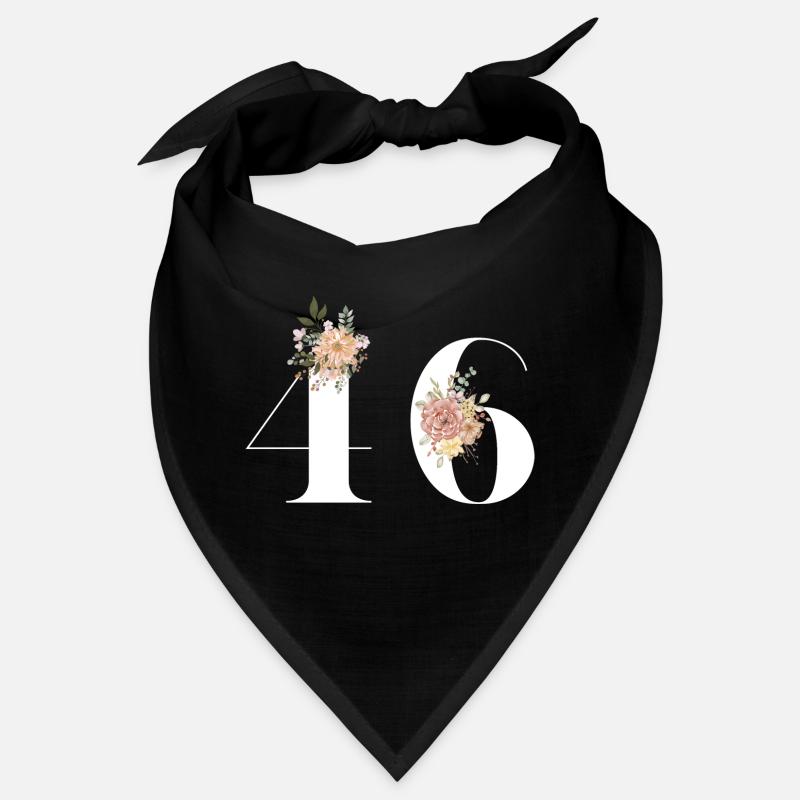 46e anniversaire fleuris (Cadeau de 46 ans) Bandana