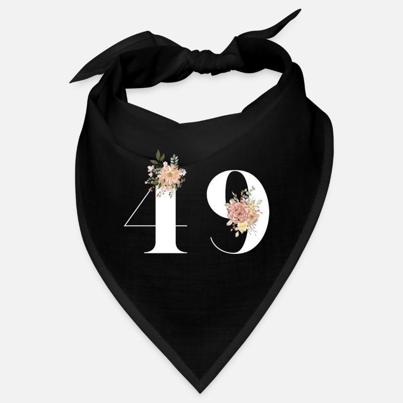 49e anniversaire fleuris (Cadeau de 49 ans) Bandana
