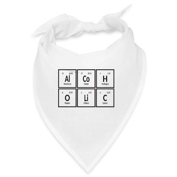 Alkoholische | Periodensystem der Elemente - Bandana - Weiß - Vorne