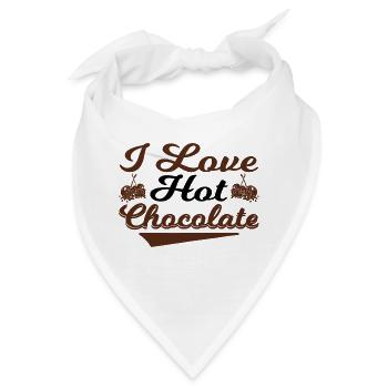 I love Hot Chocolate - Bandana - Weiß - Vorne
