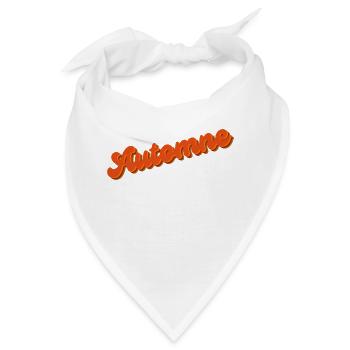 Herbst - Bandana - Weiß - Vorne