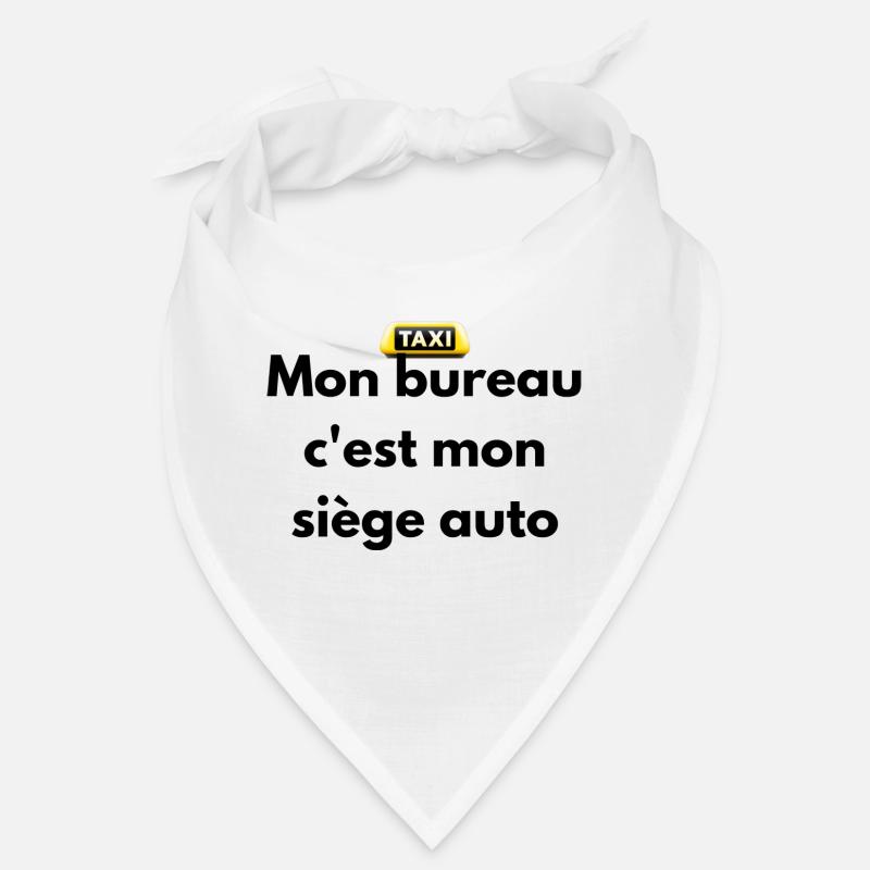 Mon bureau c'est mon siège auto - Bandana - blanc