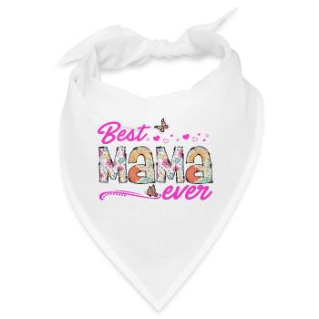 Stolze Mama Mutter Mami Lebensaufgabe Kinder Kind - Bandana - Weiß - Vorne