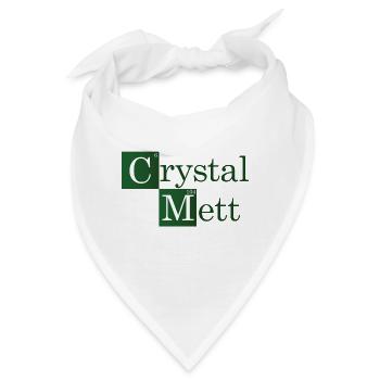 Crystal Mett oder so - Bandana - Weiß - Vorne