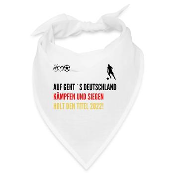 Deutschland Weltmeisterschaft 2022 - Bandana - Weiß - Vorne
