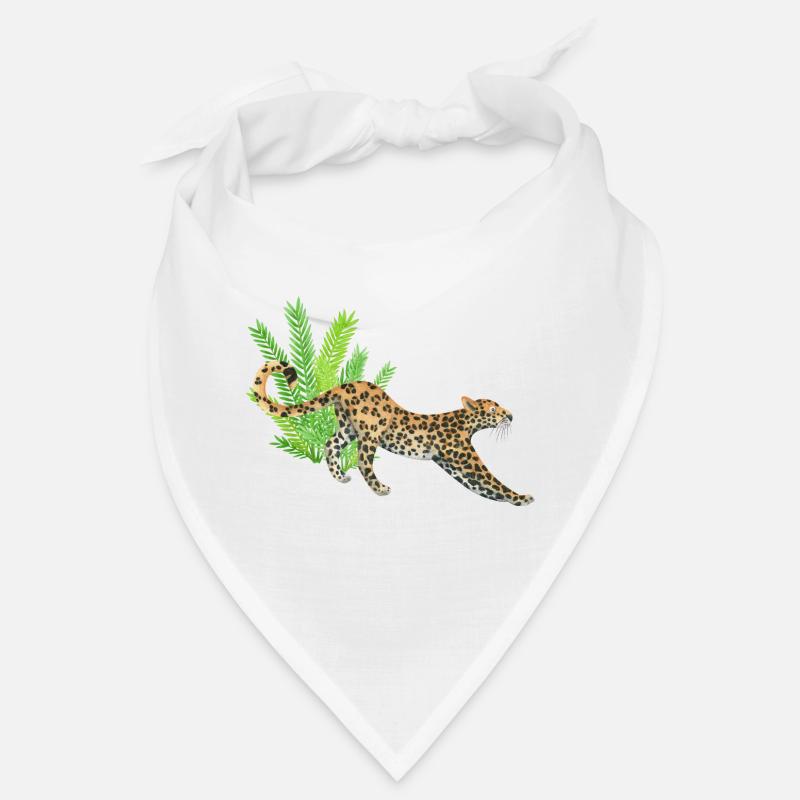Léopard dans la jungle Bandana