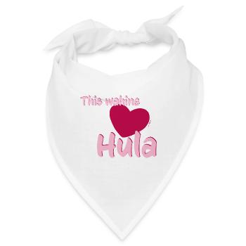 Wahine loves Hula - Bandana - Weiß - Vorne
