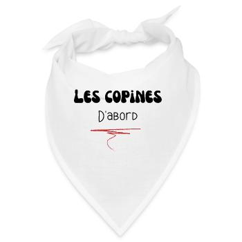 Freundinnen zuerst - Bandana - Weiß - Vorne