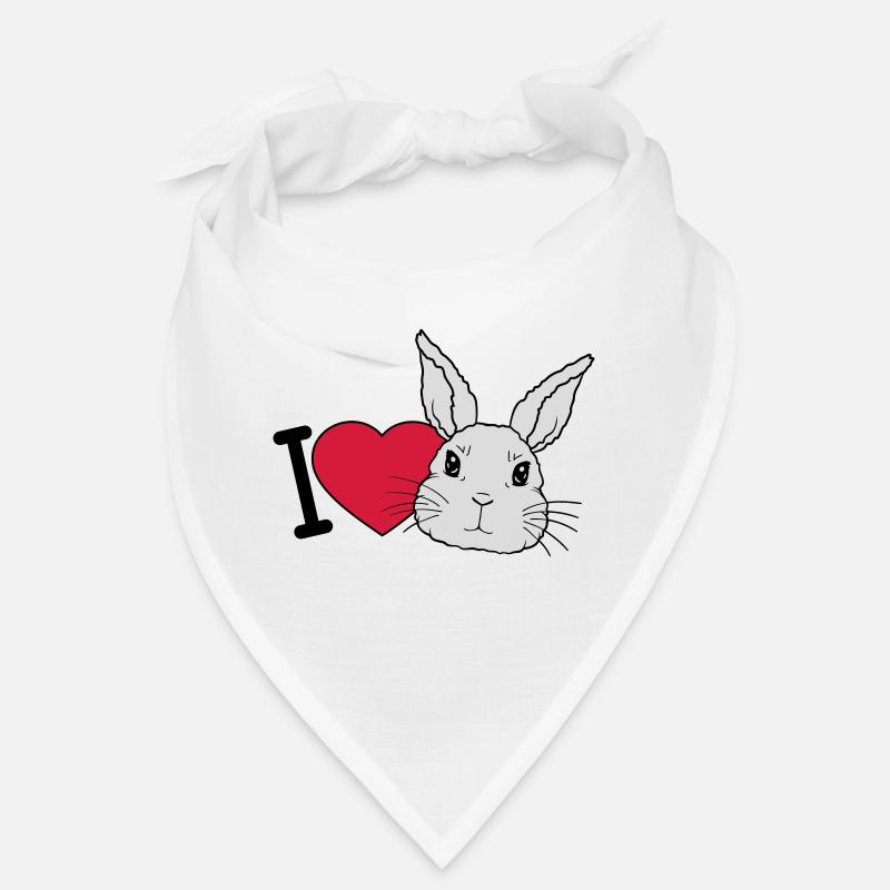 J’adore les lapins Logo Bandana