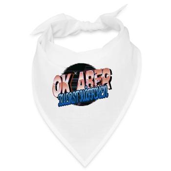 bday kaffeeliebhaber zitat geburtstagsgeschenk - Bandana - Weiß - Vorne