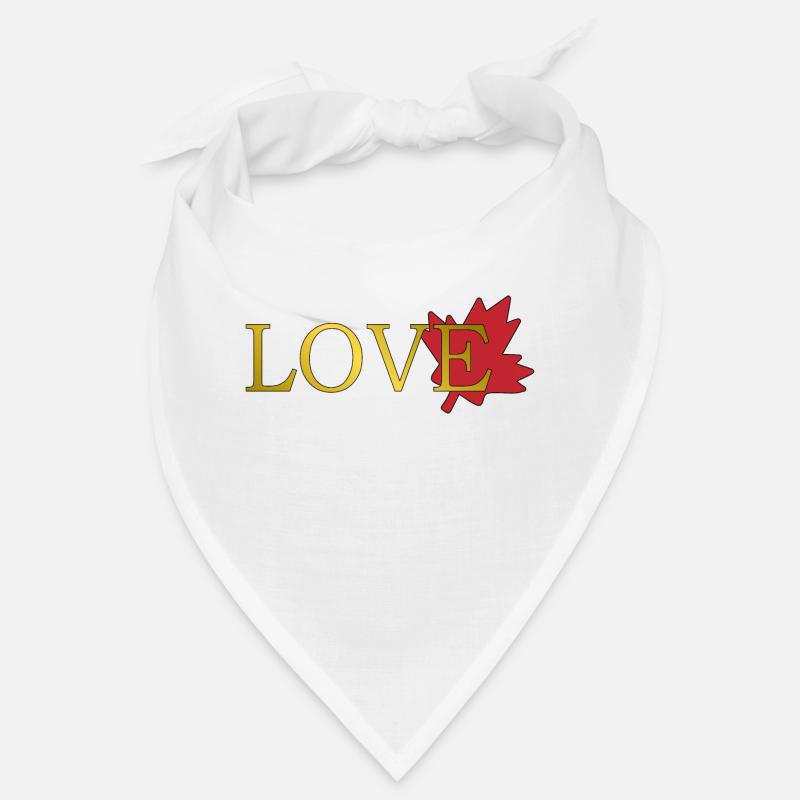 Amour Feuille d'érable du canada Bandana