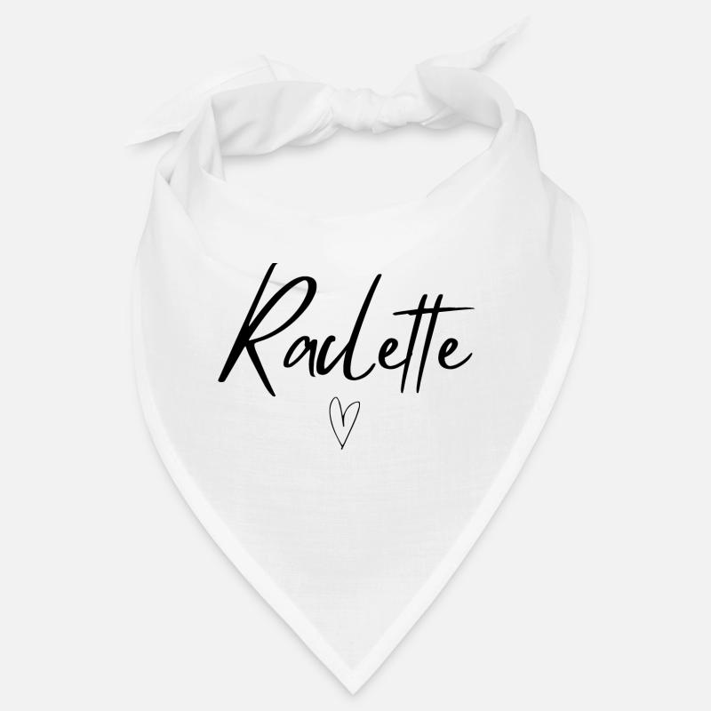 Raclette idée cadeau - Bandana - blanc