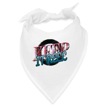 happy jokes birthday present bass fishing rod - Bandana - Weiß - Vorne
