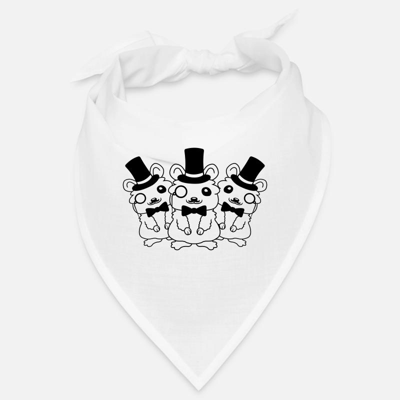 3 monocle cylinder hamster Bandana