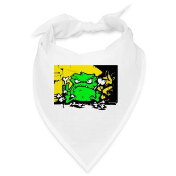 Strassen Monster - Bandana - Weiß - Vorne