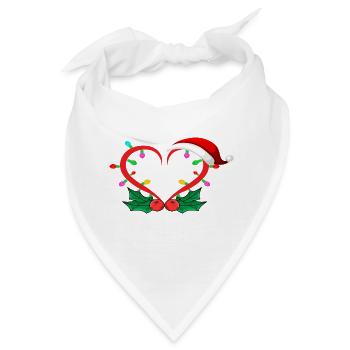 Santa Heart - Bandana - Weiß - Vorne