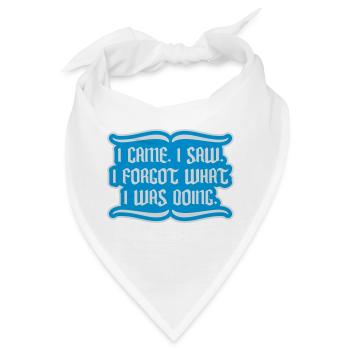 I came saw forget - Bandana - Weiß - Vorne