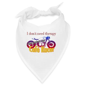 cafe racer - Bandana - Weiß - Vorne