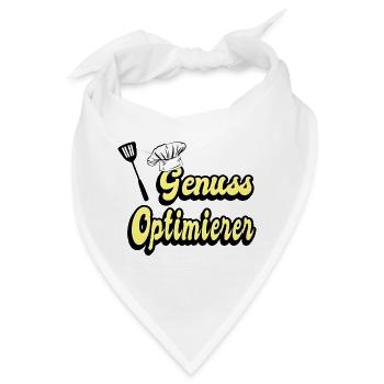 Genuss Optimierer - Bandana - Weiß - Vorne