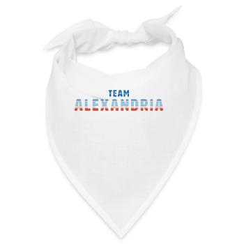 Team Alexandria | Warming Stripes - Bandana - Weiß - Vorne