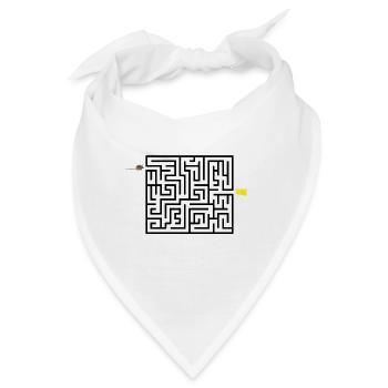 Labyrinth - Bandana - Weiß - Vorne