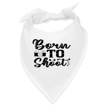 Born to Shoot - Bandana - Weiß - Vorne
