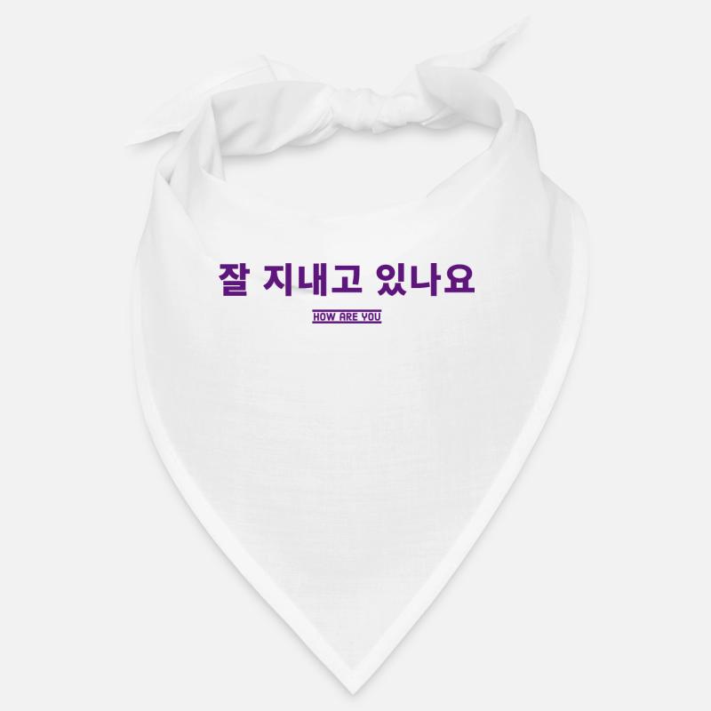 Coréen - Bandana - blanc