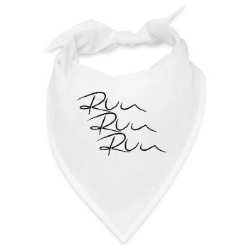 Run! Run! Run! - Bandana - Weiß - Vorne