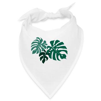 Monstera - Bandana - Weiß - Vorne