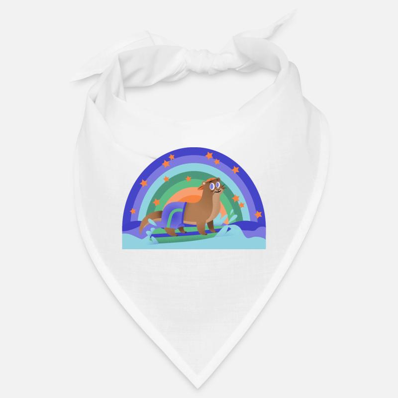 Otter Surfen Regenbogen Kidcore Kinder Geschenk Bandana