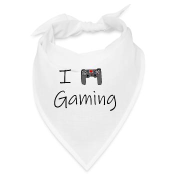 I love Gaming - Bandana - Weiß - Vorne