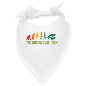 Evolution Graphic Climbing Climber Bouldering Boul - Bandana - Weiß - Vorne