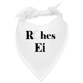 Rohes Ei - Bandana - Weiß - Vorne