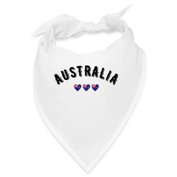 Australien - Bandana - Weiß - Vorne
