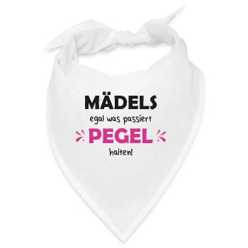 Mädels Pegel Halten Junggesellenabschied Braut - Bandana - Weiß - Vorne