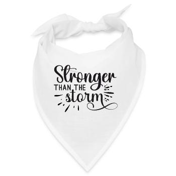 Stronger than the Storm - Bandana - Weiß - Vorne
