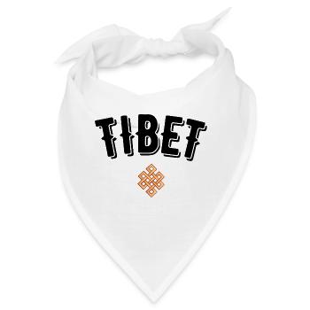 Tibet - Bandana - Weiß - Vorne