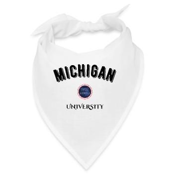 Michigan Universität - Bandana - Weiß - Vorne