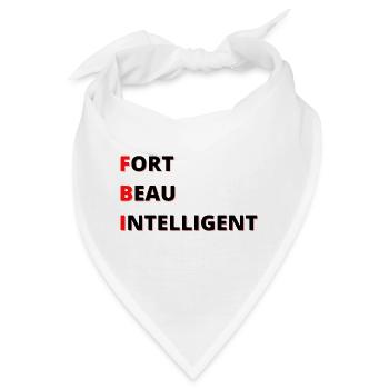 FBI sehr nett intelligent - Bandana - Weiß - Vorne