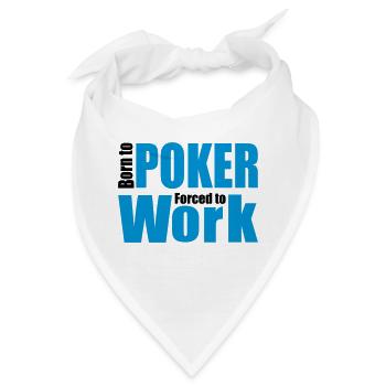 Poker - Bandana - Weiß - Vorne
