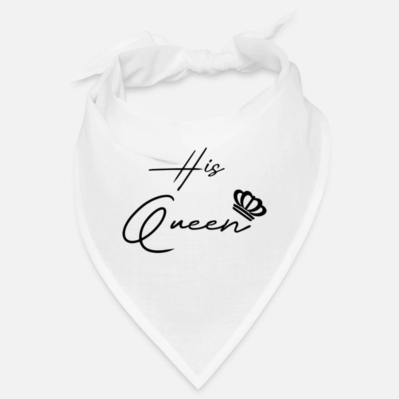 His Queen Her King Pair Black Bandana