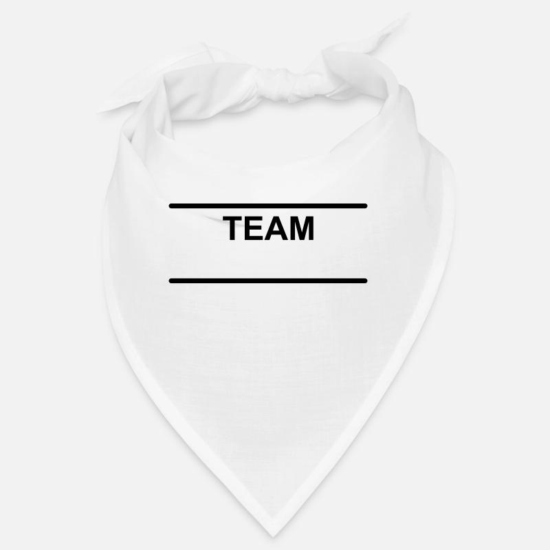 Team Gruppe Vorlage Design zum selbst gestalten - Bandana - Weiß