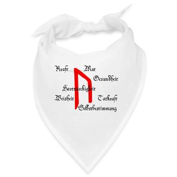 Runa "Uruz" (ger.) - Bandana - Weiß - Vorne