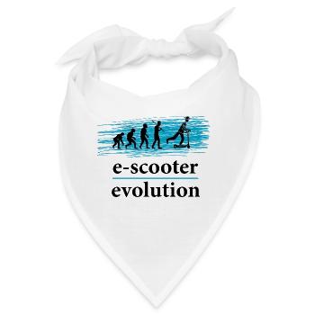 E-Scooter E-Roller Scooter - Bandana - Weiß - Vorne