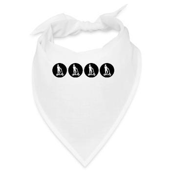 E-Scooter E-Roller Scooter - Bandana - Weiß - Vorne