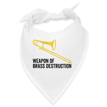 Waffe der Messingvernichtung - Bandana - Weiß - Vorne