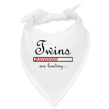 Schwangerschaft Babyparty Babyshower Boy Girl - Bandana - Weiß - Vorne